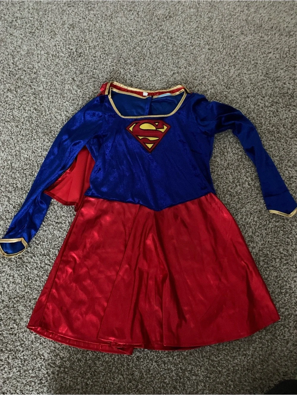 Supergirl Kids Halloween Costume Dress size L
